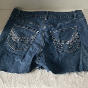 Simon Chang Blue cut off Jean Shorts